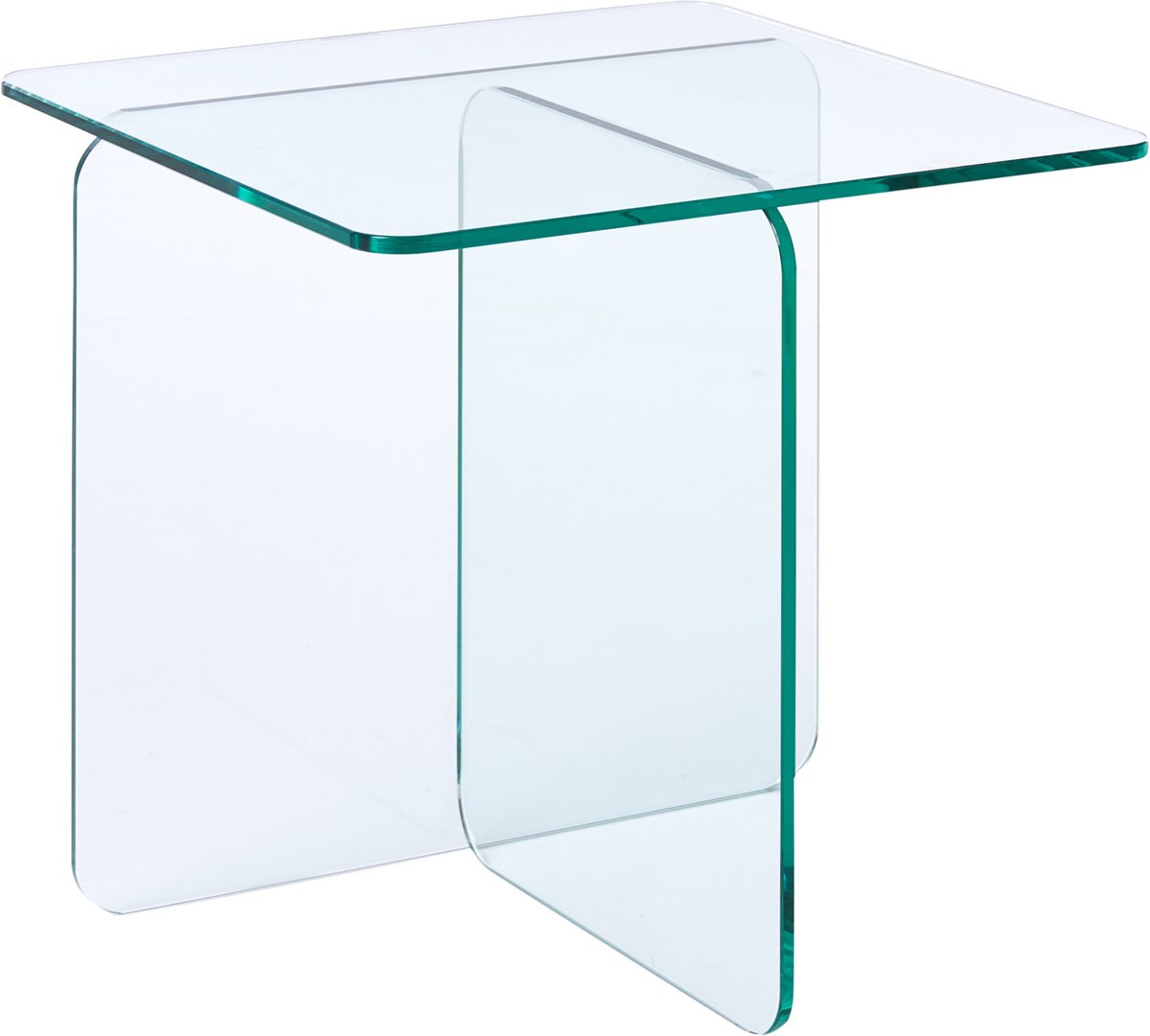 Beliani AMISK - Bijzettafel - Transparant - Glas