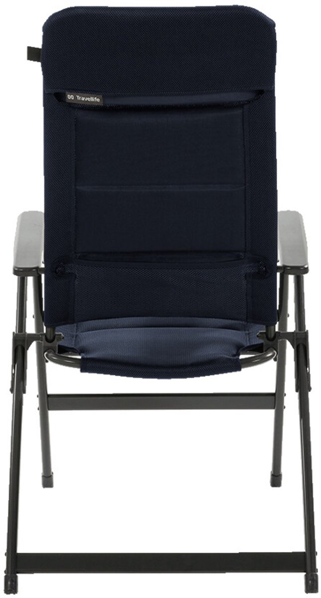 Travellife Barletta Standenstoel Comfort L Blue met Voetenbank - Rugleuning in 7 standen verstelbaar - Met geïntegreerd hoofdkussen - Complete Set — afbeelding 5