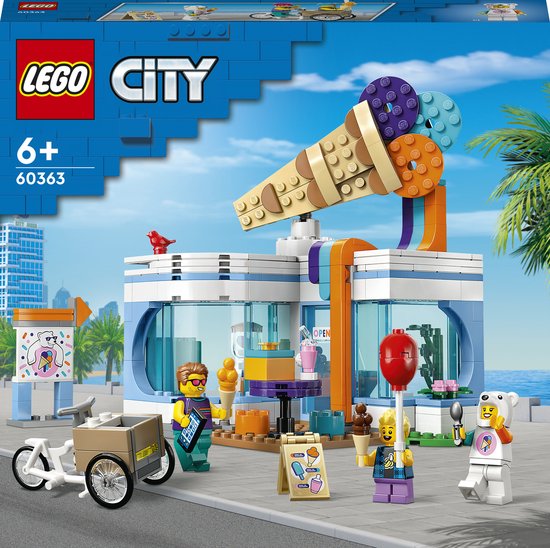 LEGO City IJswinkel Bouwset met Speelgoed Fiets - 60363