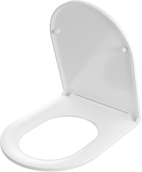 Tiger WC-bril Elvas - Duroplast - D-vorm - Softclose - Verstelbaar - Quick Release - Wit