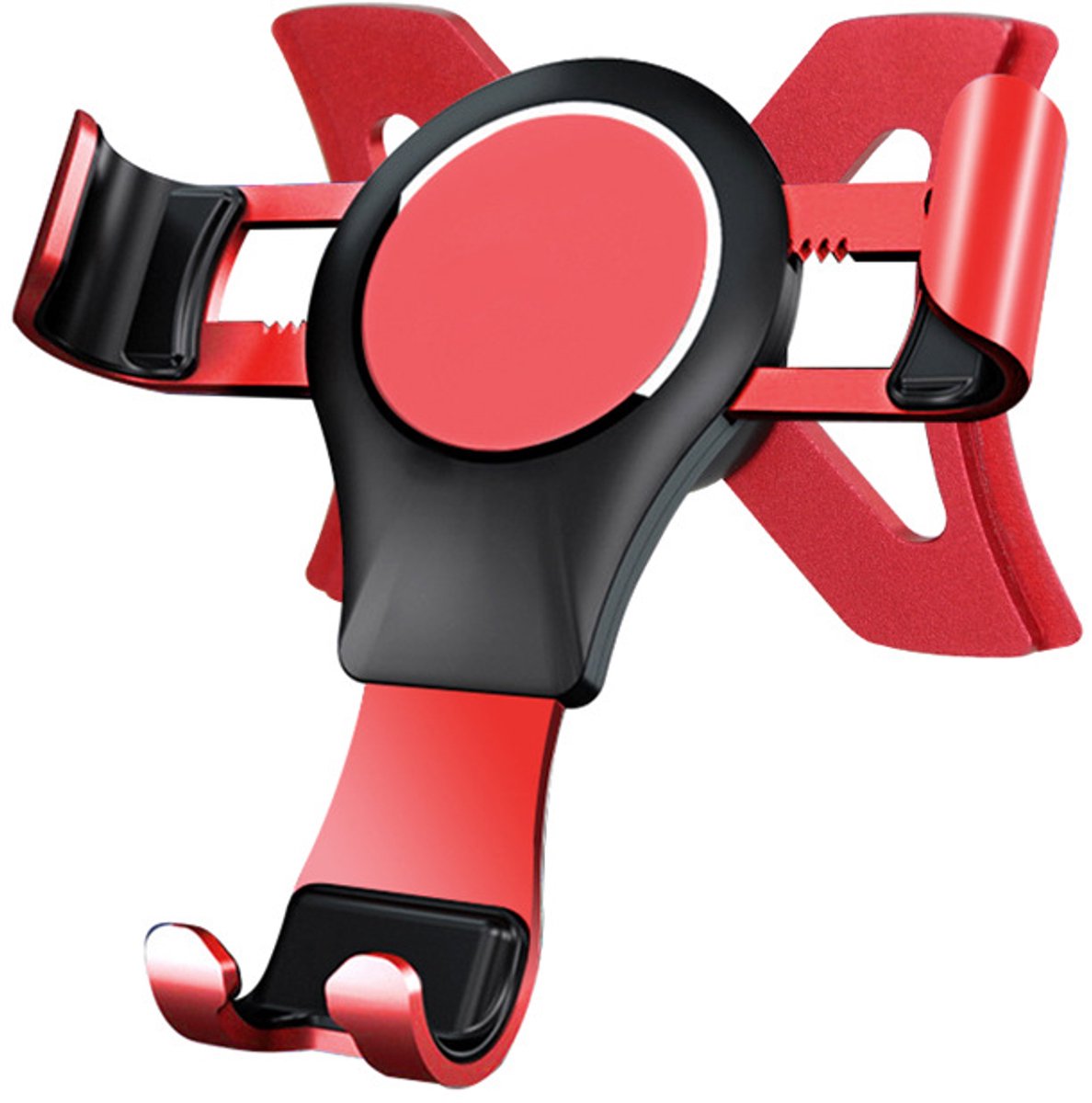 Autotelefoonhouder voor Audi A1/S1, met zuignap en ventilatierooster (rood).