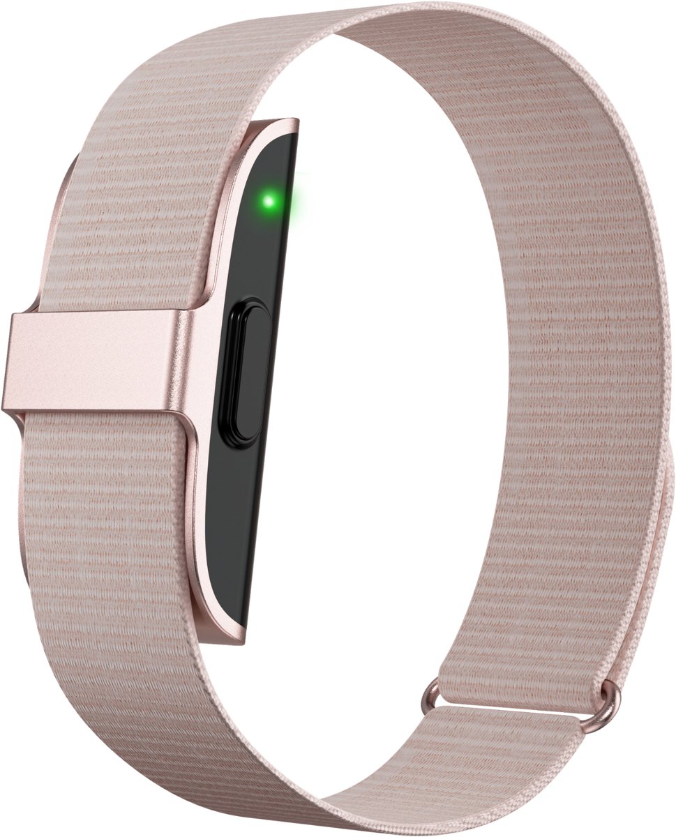 Kuno Band - Smartband - Smart Wearable - Health Tracker - Slaap Tracker - Hartslagmeter - SpO2 - Bloeddruk - Stressmeter - Stappenteller - Fitness Tracker - 50+ Sportmodi - Geen Abonnement - IP68 Waterdicht - Mannen en Vrouwen - Rose