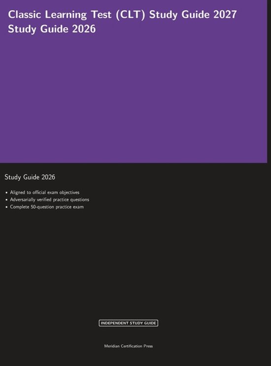Meridian Certification Press Study Guides- Classic Learning  ... - cover