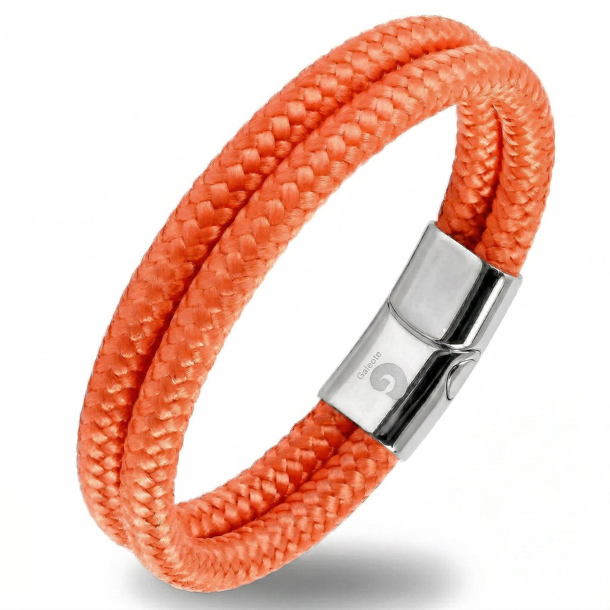 Paracord Armband Heren Touw Oranje Dames Heren 20,5cm Galeara Design NOA