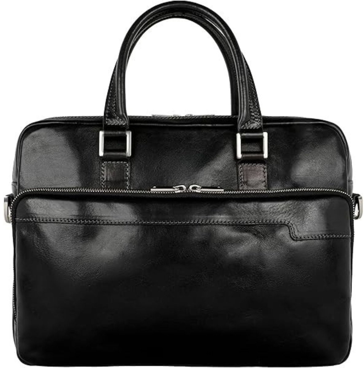 Leren Laptoptas - Laptoptas - Leren Tas - Luxe Leren Laptoptas - Werktas - Schoudertas - Business Tas - Leren Business Tas - 13 inch - Zwart - van Imperatoris