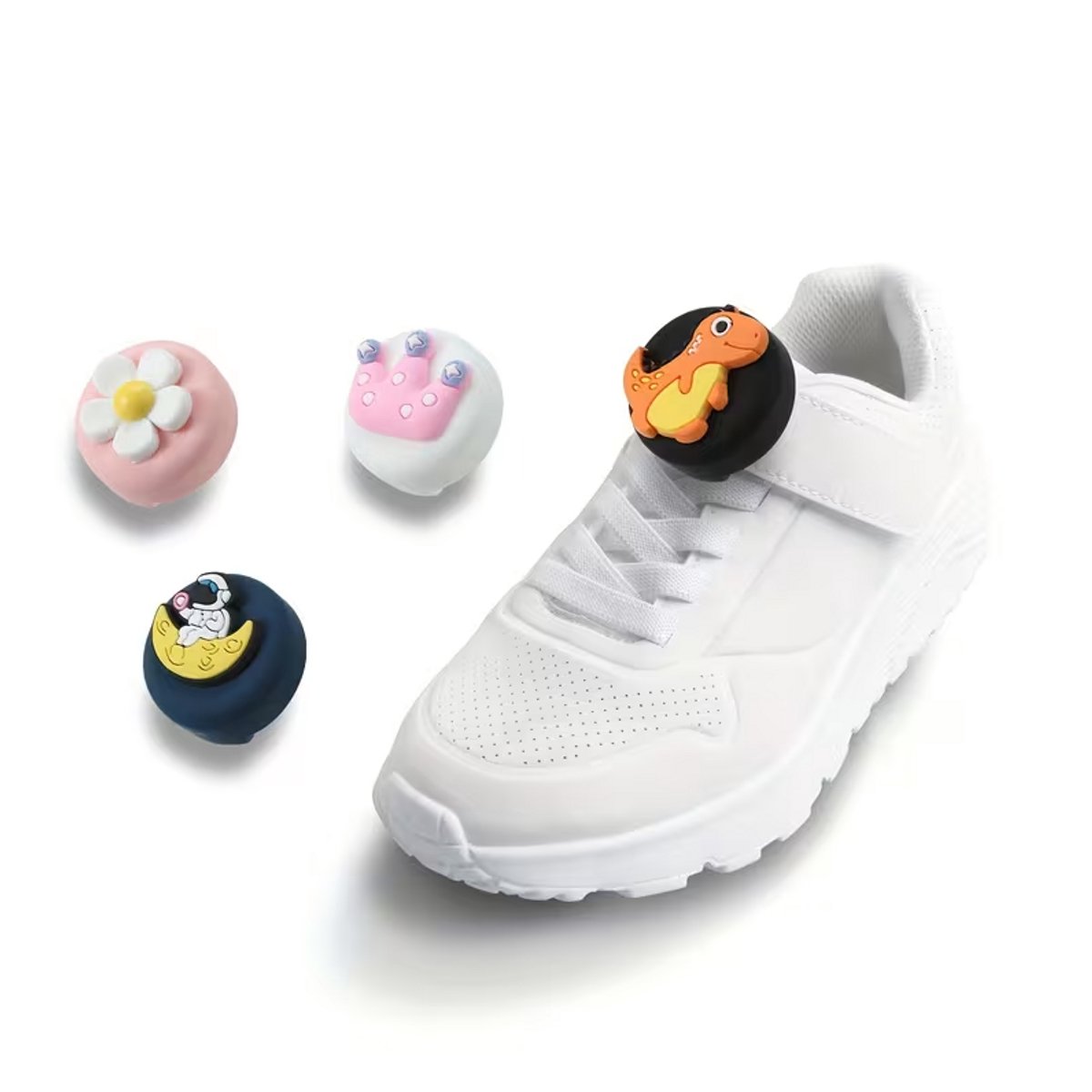 AirTag Houder Kind Schoenen – Dinosaurus AirTag Hoesje – Schattige Beschermhoes – Anti Verlies – Voor Schoenen, Veters & Kinderen – Fardmell