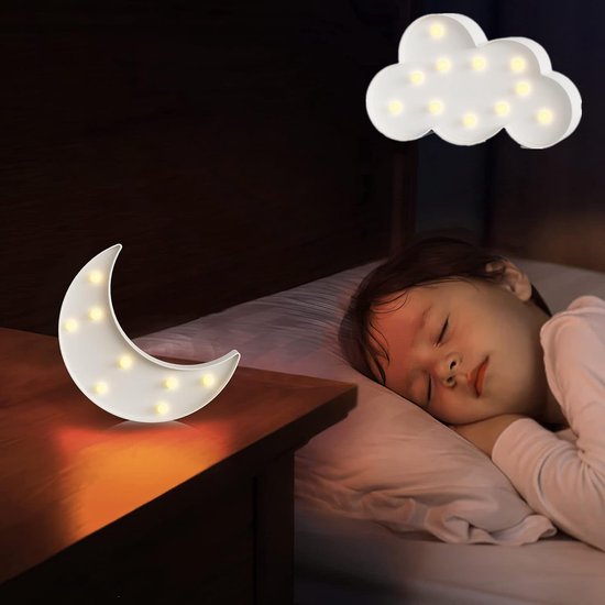 Neon Lamp - Decoratieve Verlichting - Muur Decoratie - Batterij Voeding - 2 Stuks - Wit — afbeelding 4