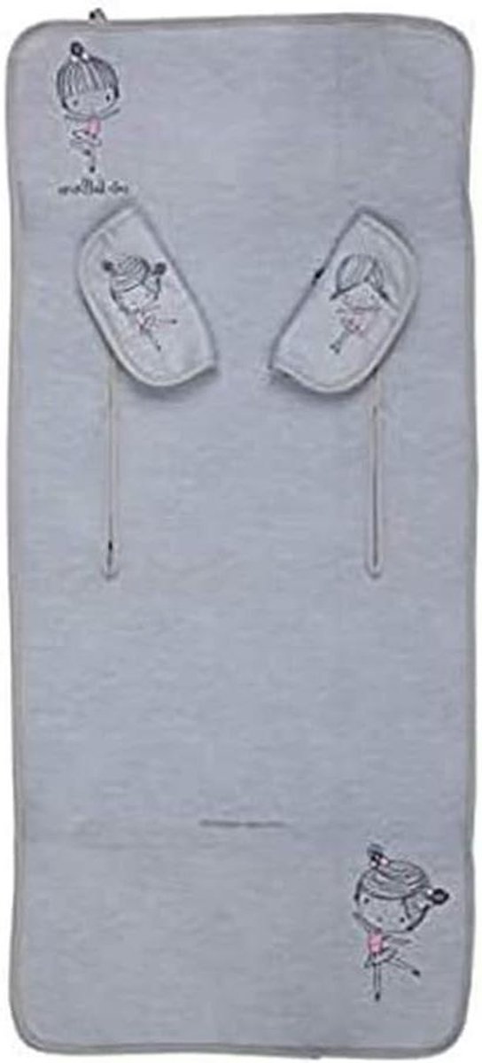 Baby Stroller Mat - Kinderwagen Mat - Bescherming Kinderwagen - Universele Pasvorm - 33 x 21.4 cm - Ballerina