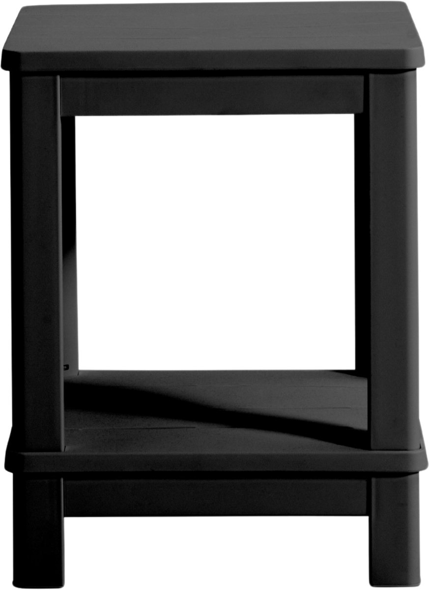 Keter Troy Deluxe Bijzettafel - 40.5x40.5x2cm - Grafiet thumbnail 2