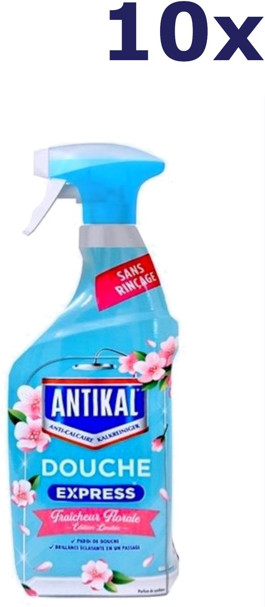 10x Antikal kalkreiniger express fraicheur florale 500ml