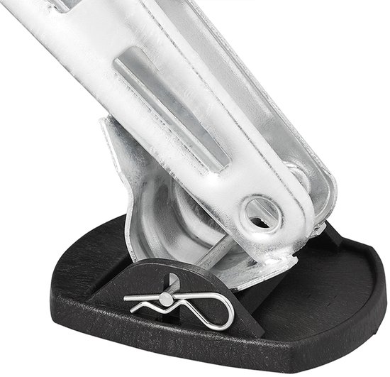 ProPlus Stabilisatievoeten - Met Metalen Pen - 4 stuks - Caravanvoet - Onderlegplaat Caravan - Kunststof - Zwart van Merkloos — afbeelding 2