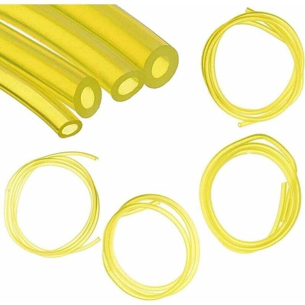 4-delige brandstofslangenset, 4 maten: 3x6mm/3x5mm, 2,5x5mm/2x3,5mm (1,5 meter per stuk), geschikt voor bladblazer/kettingzaag