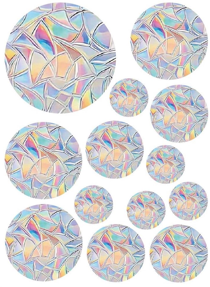 By shayne - Anti-botsingsstickers - Vogelbescherming - Duurzaam - Regenboog - Raamstickers voor glas - Effectieve botsingswaarschuwing - Prisma's