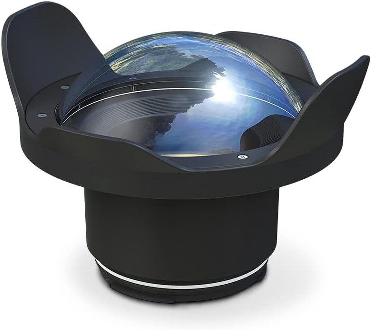 Wide Angle Onderwatercamera Lens voor 40m Diepte - Fisheye Lens voor Onderwaterfotografie en Videografie