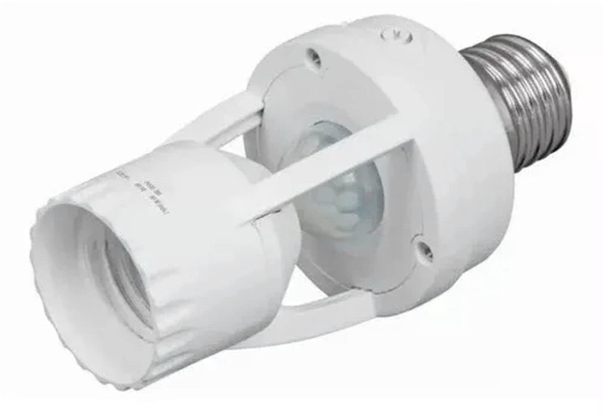 By shayne - Lampfitting met Bewegingssensor - Automatische Lichtregeling - Ideaal voor Garage - E27 Fitting - Energiezuinig - Voor binnen en buiten -.