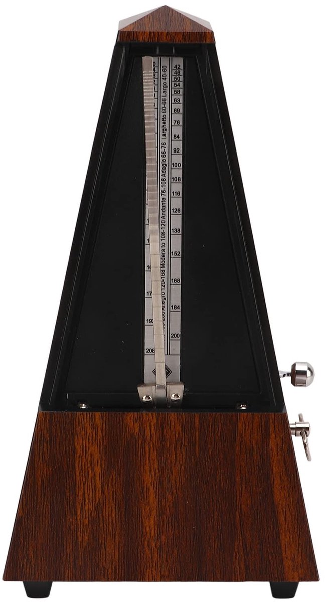 Vlemico - Muzikant Mechanische Metronoom - Nauwkeurig Klassiek Ontwerp - Groot Geluid - Universele Metronoom - Geschikt voor Viool en Bas - Ideaal ...