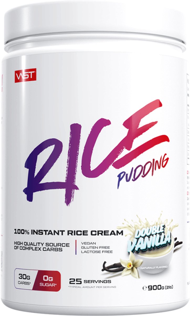 VAST Instant Rice Pudding (900g) Double Vanilla - Functionele voeding - Supervoeding