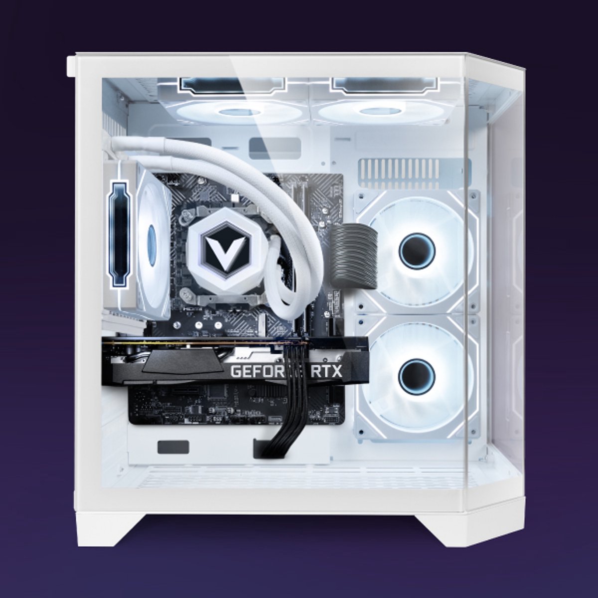 Vibox Gaming PC - Ryzen 7 5700X - RTX 3050 - 16GB RAM - 500GB SSD - Windows 11 - WiFi 6 + Bluetooth 5.4 - Waterkoeling thumbnail 2