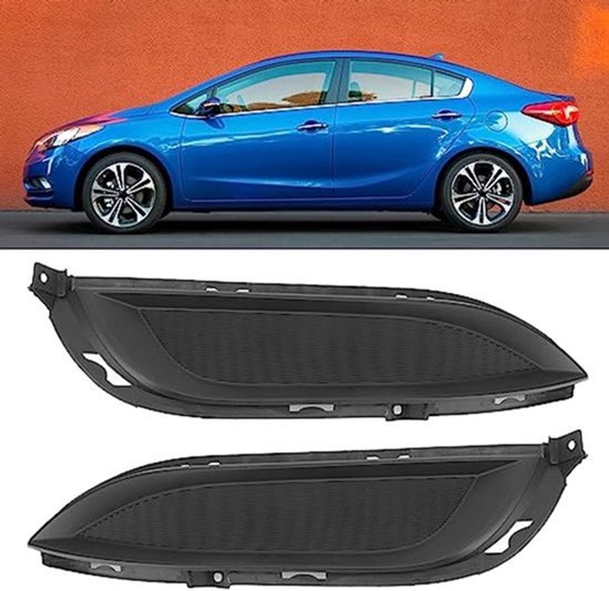 Forte Sedan Mistlamp Gat Cover - Elegante Verschijning - Shockproof & Hoge Sterkte