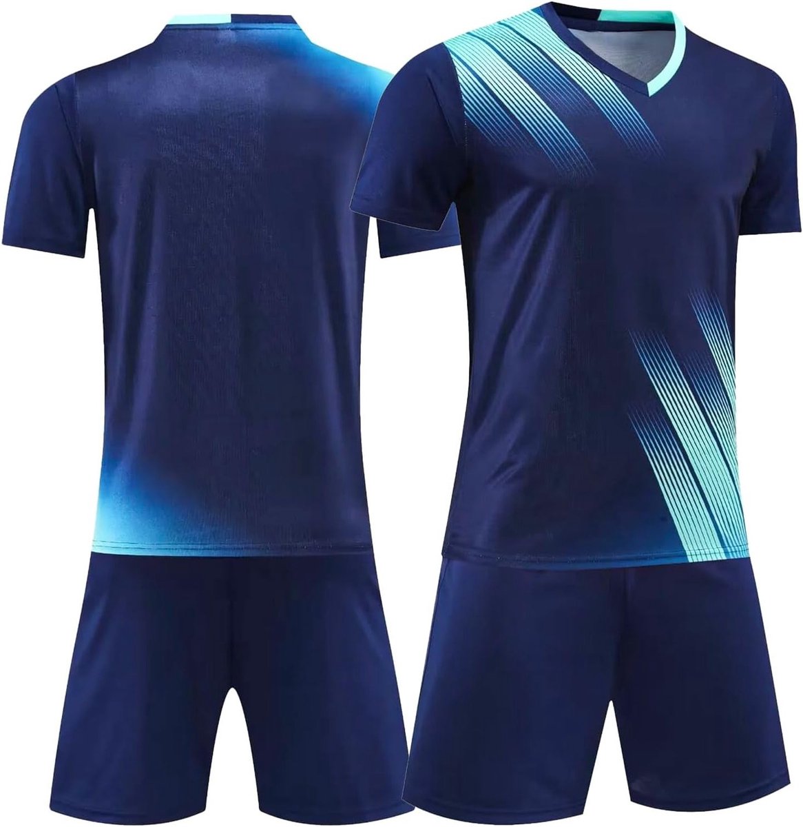 Voetbalkleding voor Kinderen - Sneldrogende Voetbalset met Ademend T-shirt en Shorts voor Training en Sport, Geschikt voor 7-13 Jaar
