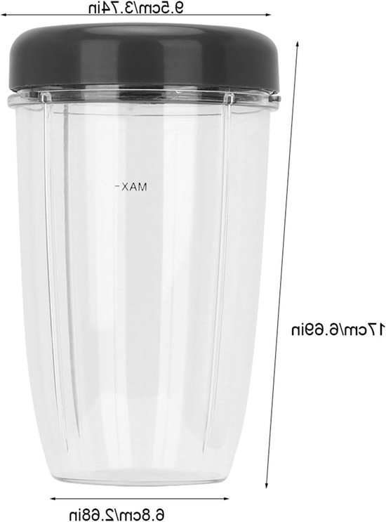 Vervangingsonderdelen Set voor Blender Bekers en Deksel - Accessoires voor 900W Blender (Medium Hoofd 24Oz) — afbeelding 5