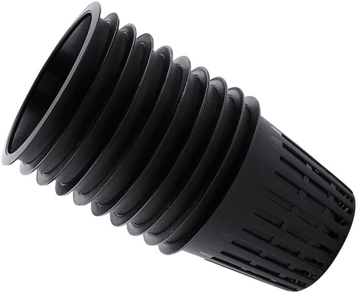 10 stuks zware duty mesh pot net cup zware duty hydroponics planten mesh pot plastic mand tuinplant kloon, Zwart, Modern