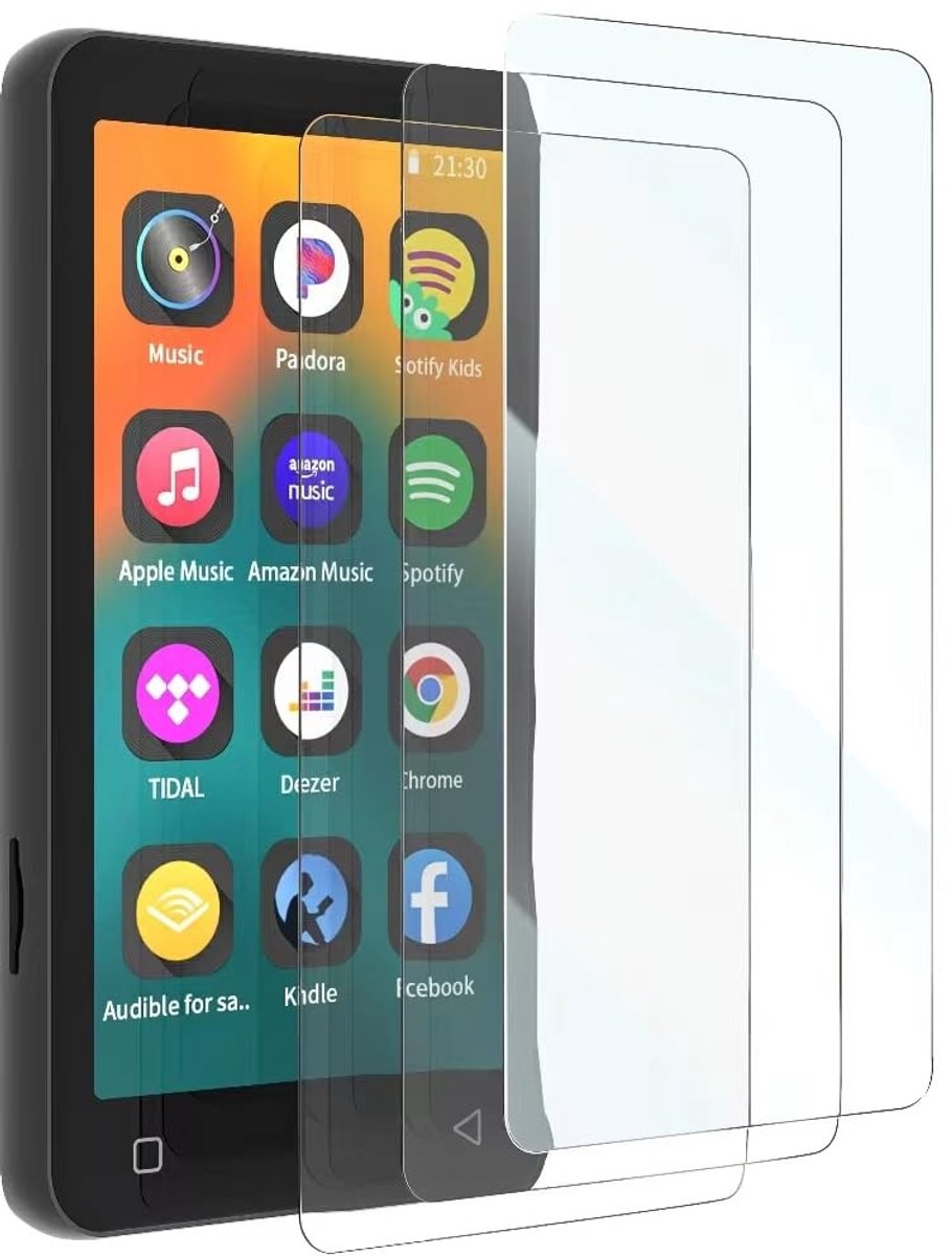 Jhubersproducts - Screenprotector - gehard glas - krasbestendig - transparant - luchtbelvrij - eenvoudig te installeren - geschikt voor G1 MP3-speler