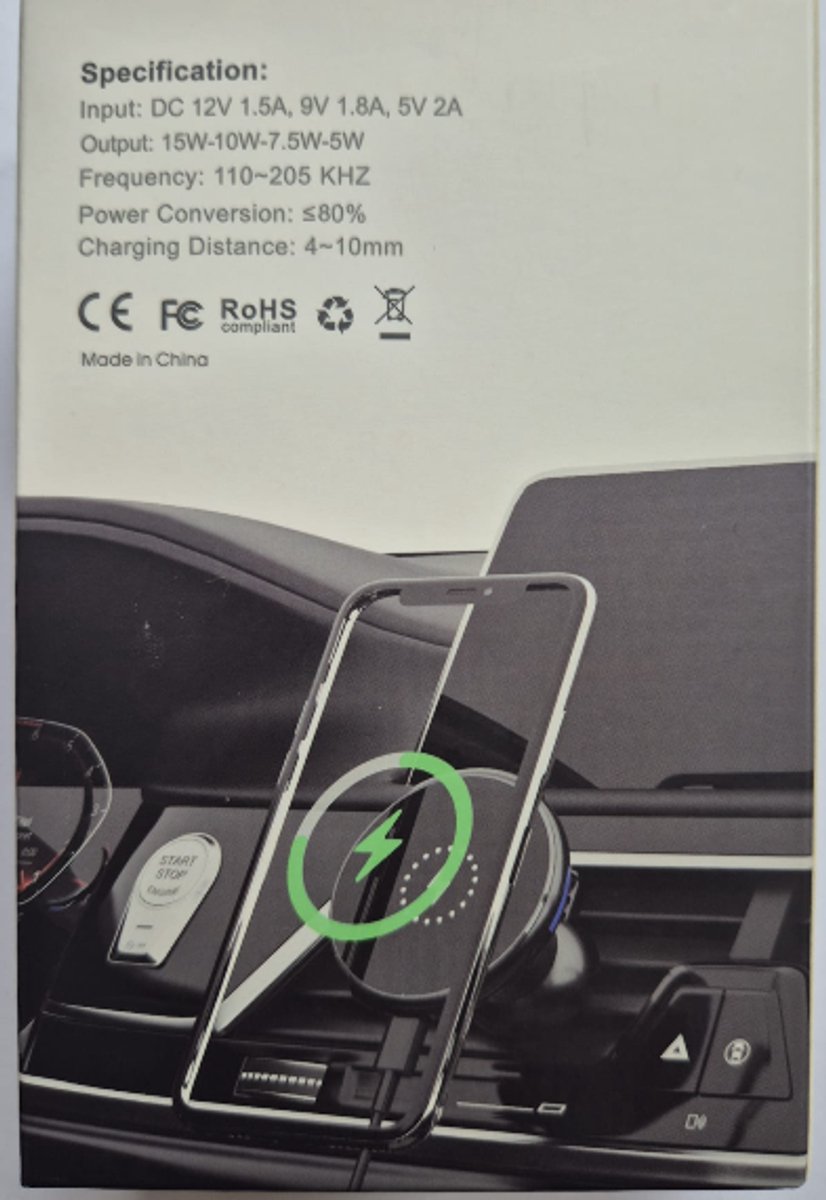 Lamech 15W Magnetische Autolader-MagSafe Telefoonhouder Auto-IPhone&Android