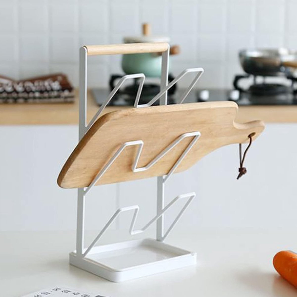 Dekselrek - Keuken Organizer - Keuken Opbergen - 3 Laags Ontwerp - Stabiele Basis - Zwart