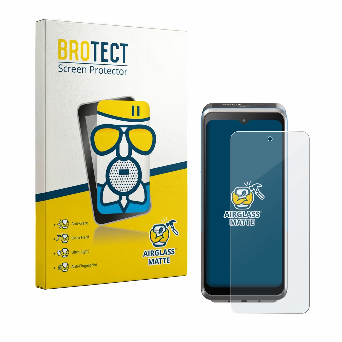 BROTECT - Screenprotector voor ingenico Axium DX8 - Folie Beschermfolie Beschermglas matte