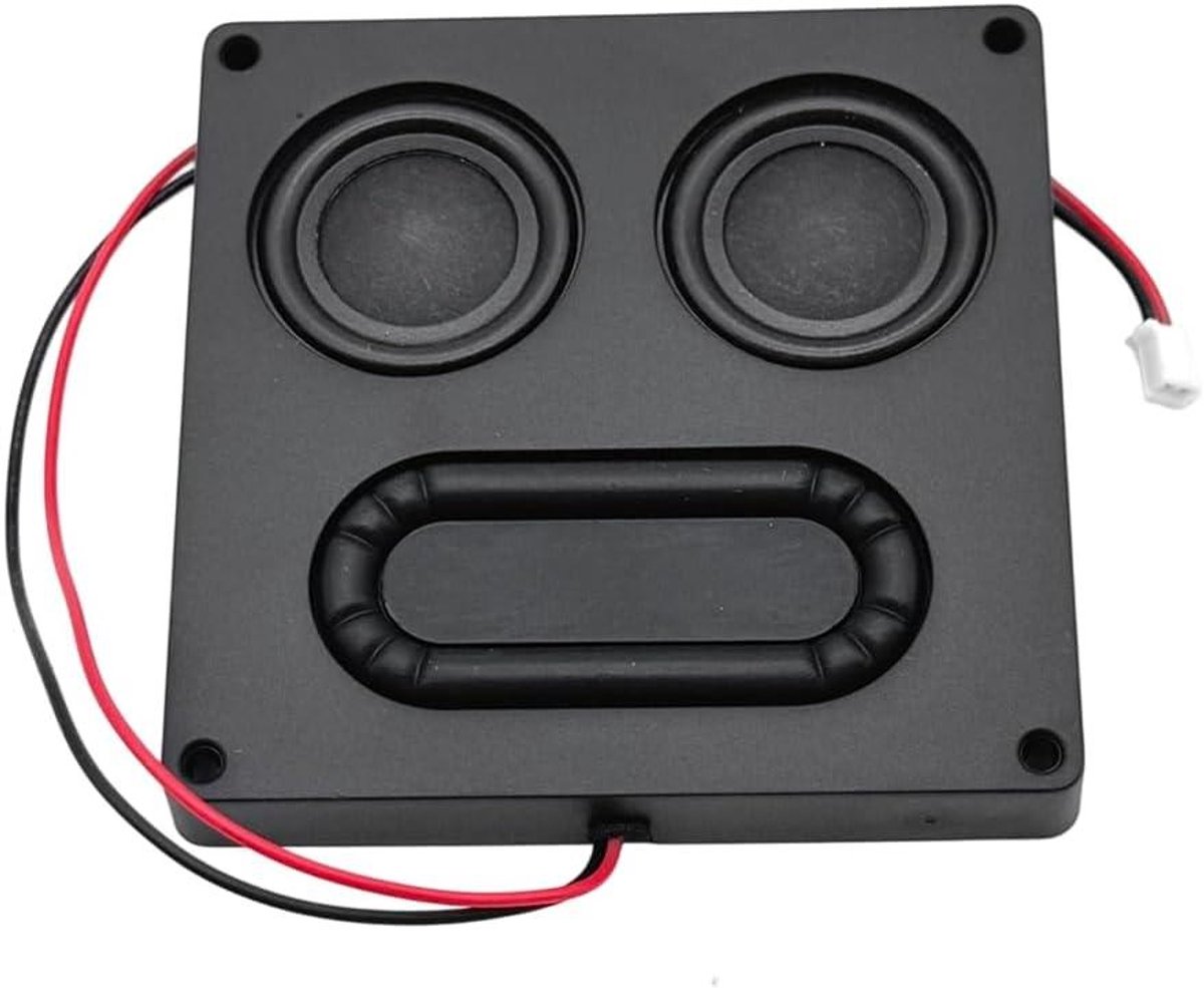 Mini Luidsprekers - Bureau Geluid - Muziek Luisteren - Dubbele Hoorn - 81 mm - Zwart
