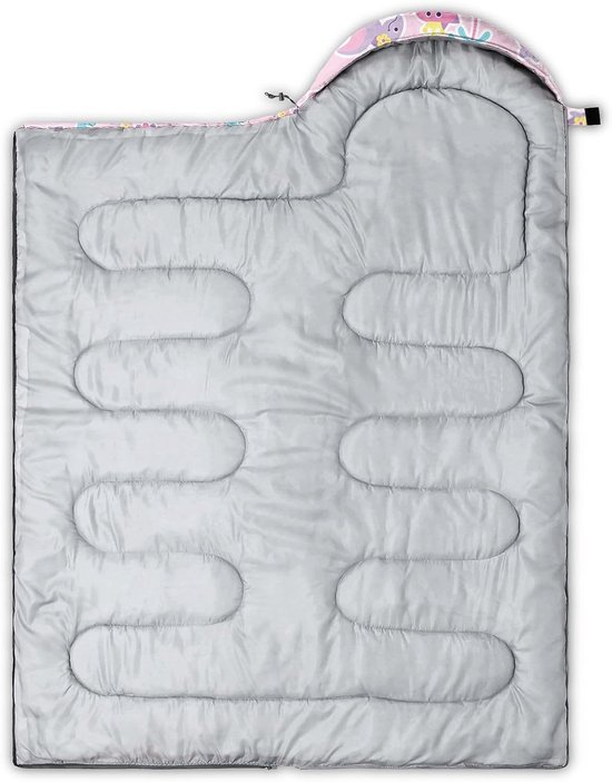 Slaapzak - Kampeerzak - Buiten slapen - Waterafstotend materiaal - 230x80 cm - Dinosaurus — afbeelding 5