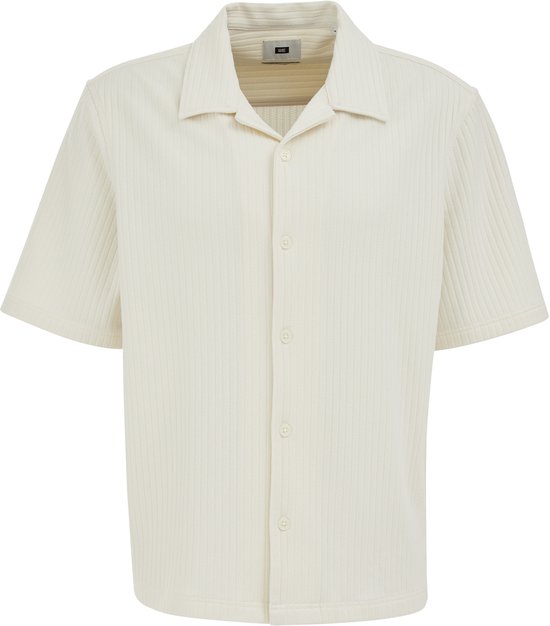 WE Fashion Heren relaxed fit gebreid overhemd