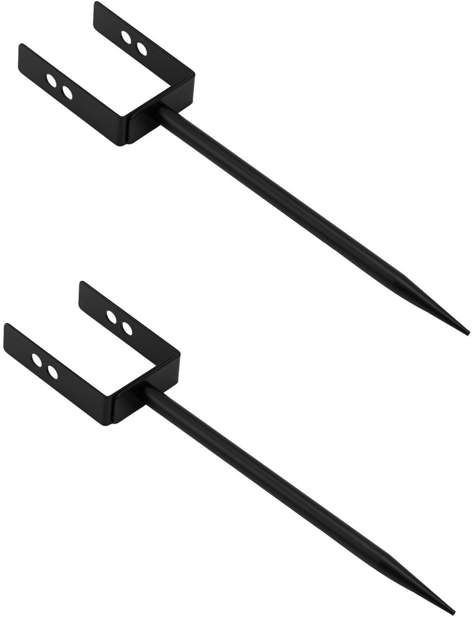 Jhubersproducts - Rainwater Drainage Brackets - Sturdy en Durable - Zwart - Heavy Iron - Aanpasbare Downpipe Anchor Holder - Eenvoudige Installatie -