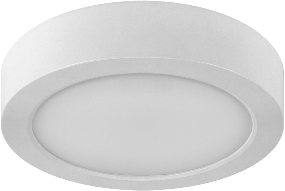 MILENA - Led Plafondlamp - Witte kleur - opbouwlamp - 12w - CCT - Aanpasbare licht kleuren 3000K,4000K,6000K - 1050Lumen - Rond - 140 mm