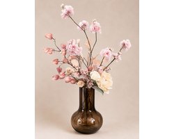 Zijden bloemen boeket - Zijden boeket Lieve Bloesem - Onderhoudsvrij - Kunstbloemen