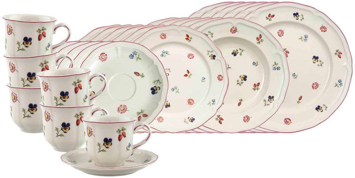 Kombiservice Petite Fleur Set van 30