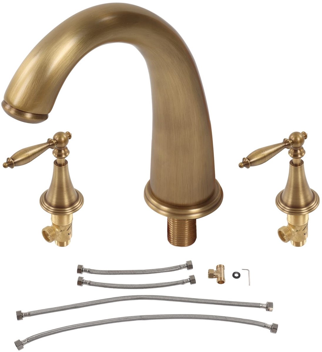 Dailygoods - Wastafelmengkraan - Elegante koperen kraan - Hoge drukbestendig - Brons - Voor badkamer en keuken - Ideaal voor hotels en restaurants
