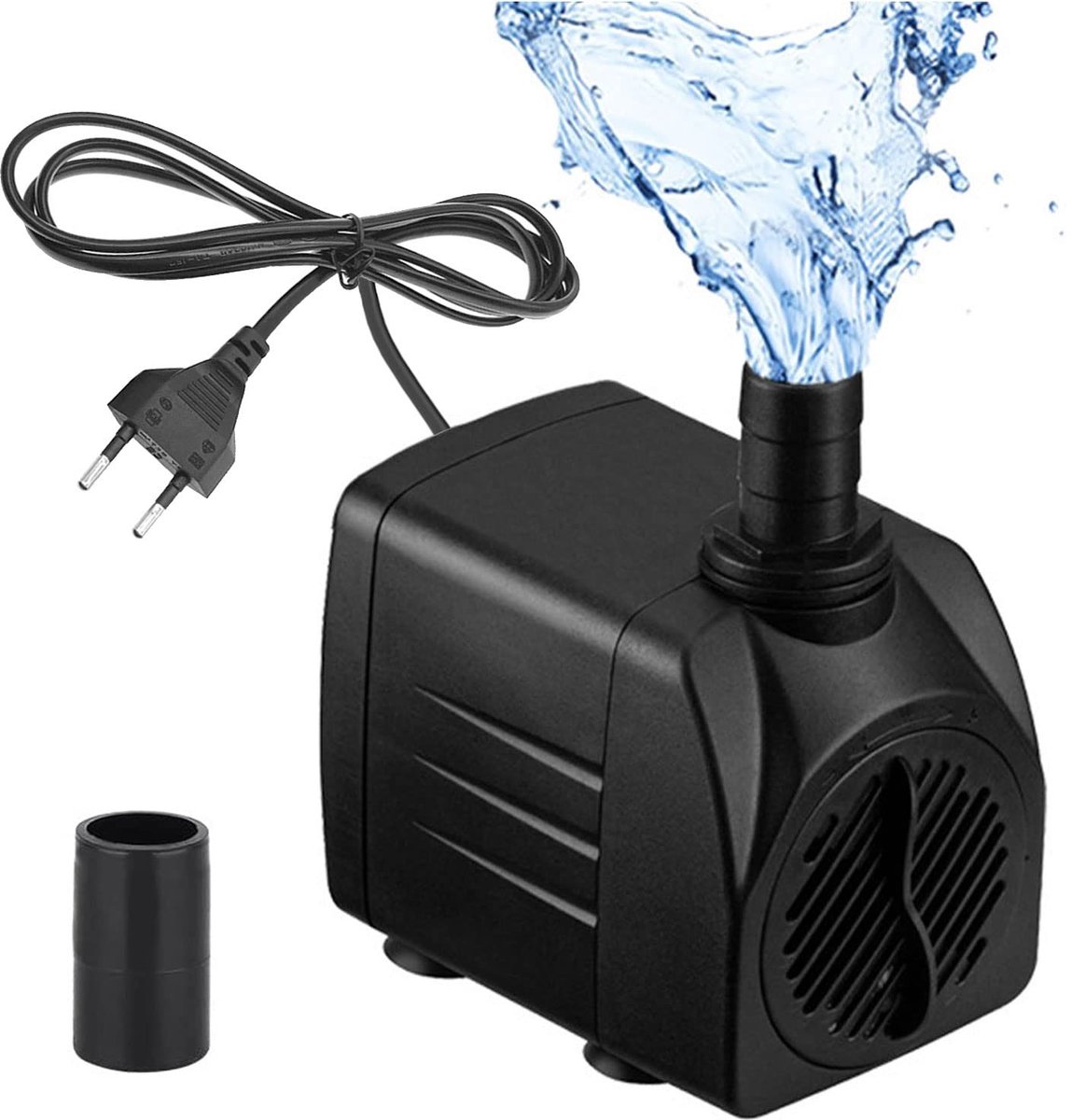 Dailygoods - Waterpomp - Ultra Stille Aquarium Pomp - 600 l/h - Compacte Pomp - Energiezuinig - Geschikt voor Zoetwater - Zwart