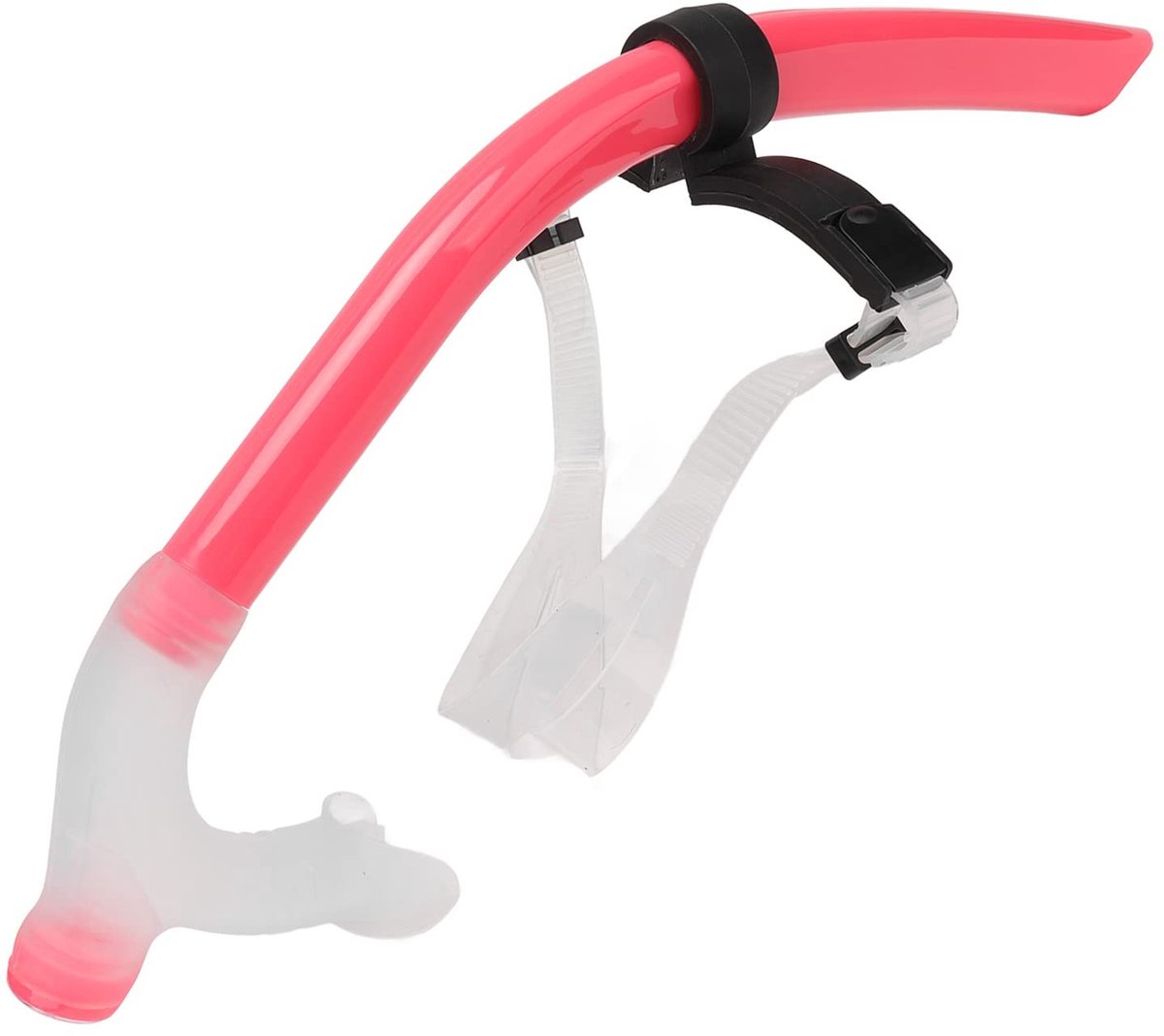 Dailygoods - Zwemsnorkel - Ademhalingsslang - Verminderde luchtweerstand - Roze - Snorkelen - Geschikt voor volwassenen en tieners - 18,9 x 4,6 x 1,2