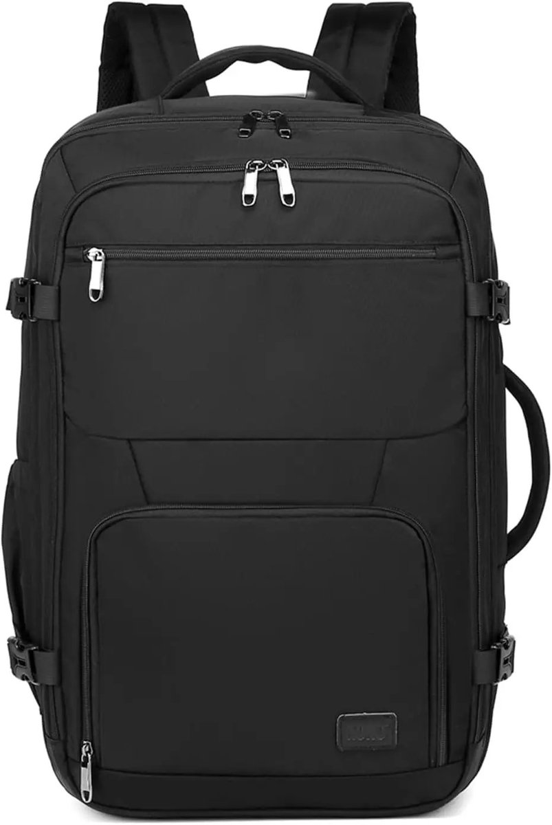 Geargalaxy Reisrugzak - Handbagage - Kleine Reisrugzak - Vliegtassen - Unisex - Waterdichte Rugtas - Dagrugzak - 38L - Zwart