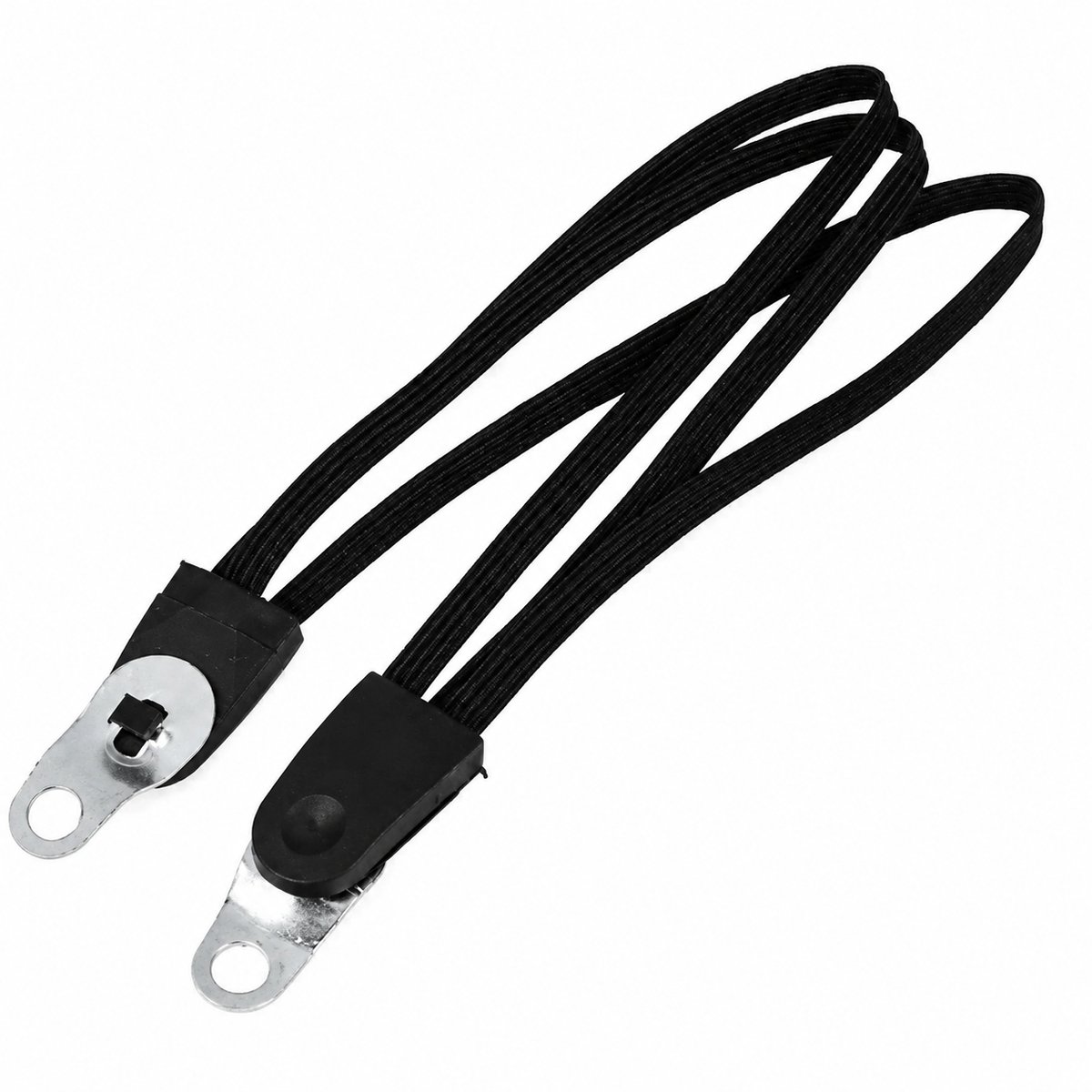 Snelbinders Fiets Universeel – Drievoudige Bagagebinder met Haken – 60 cm – Geschikt voor Stadsfiets, E-Bike & Transportfiets – Zwart
