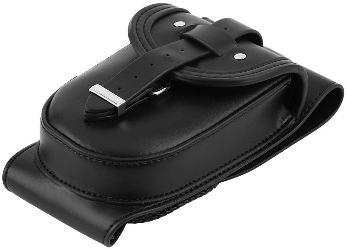 Smoakez - Motorbrandstoftanktas - Leder - Geschikt voor Sportster XL 883 1200 - Zwart - Handig en stijlvol - Perfect voor motorrijders
