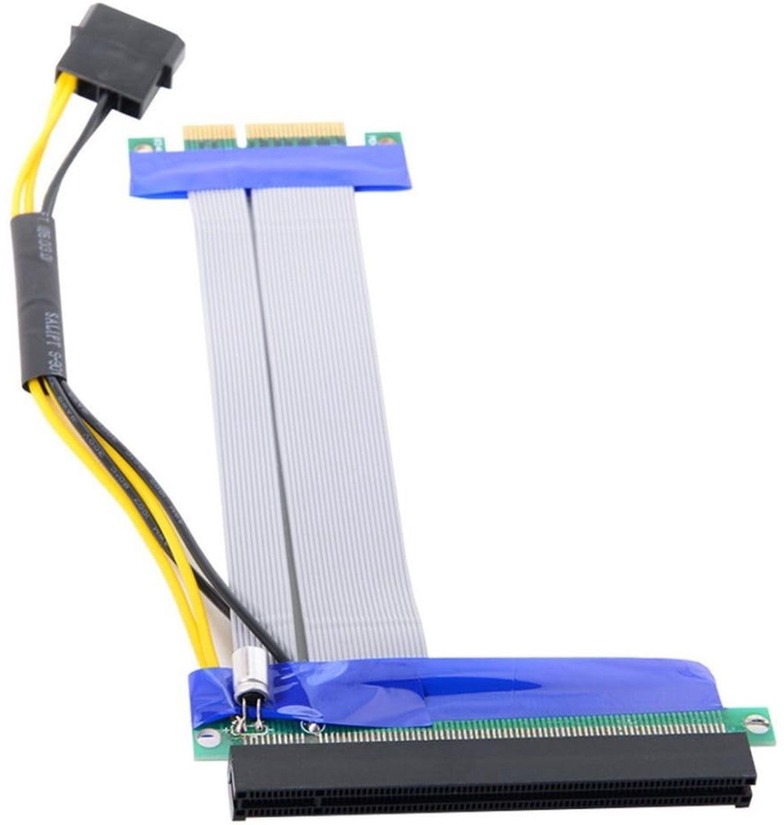 Livia home - PCI-E Express 4X naar 16X Flex Kabel Extender - Riser Card Adapter - 15 cm - Hoogwaardige Verlengkabel - Ondersteunt 4X, 8X, 16X Kaarten