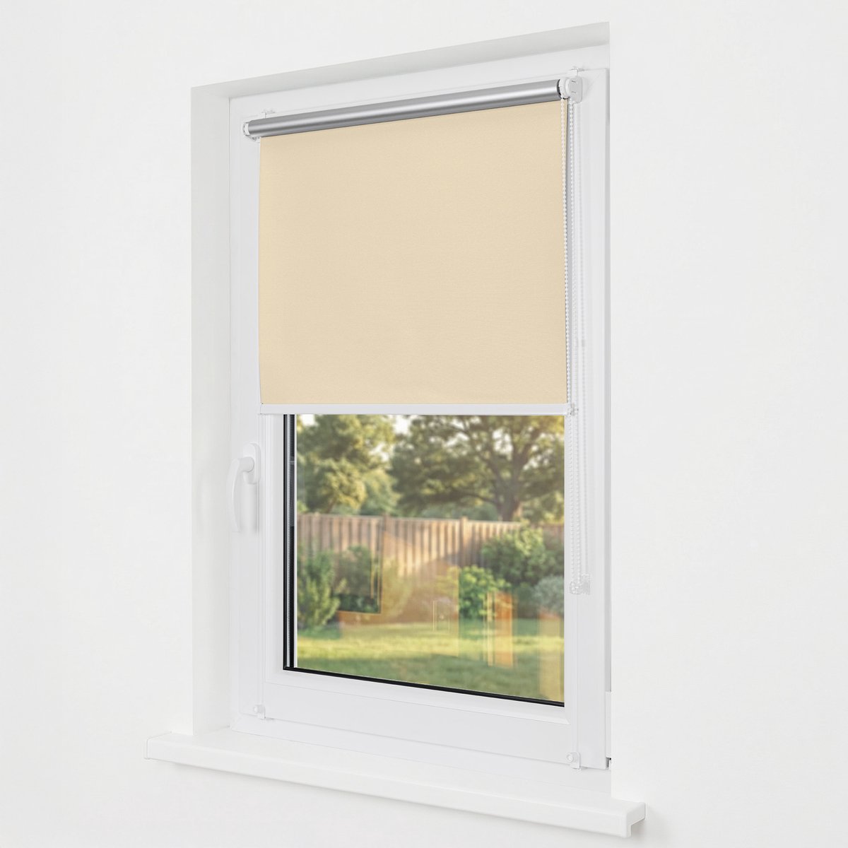 Estika Klemmfix thermo rolgordijn zonder boren 115x220 cm ecru verduisterend