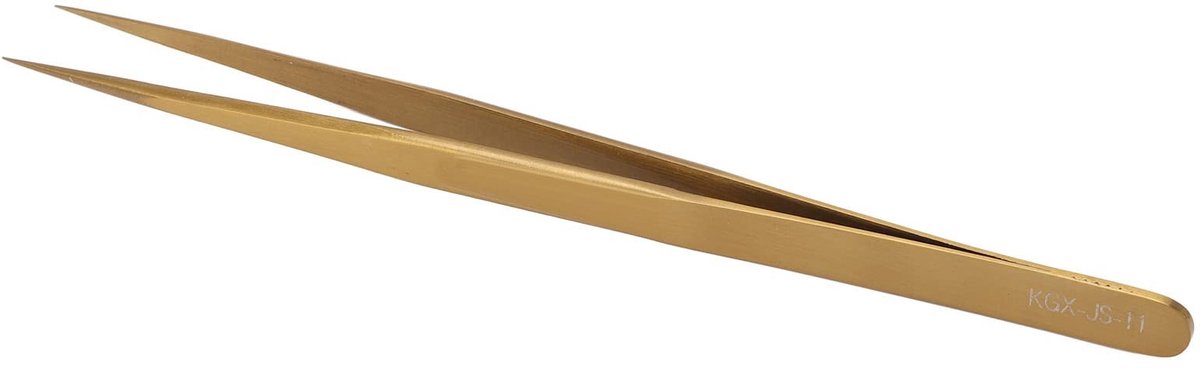 Smoakez - Precisiepincet - Antimagnetische Pincet - Lange Levensduur - Gouden - Corrosieweerstand - Geschikt voor Pc-klokken - Goud