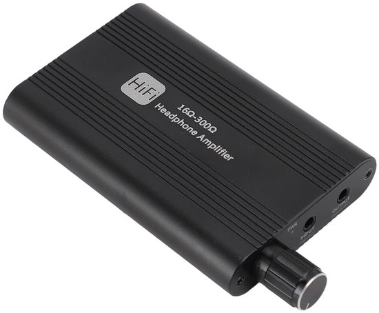 Draagbare hoofdtelefoonversterker 2000mW 16-300Ω 3,5mm AUX ingang compact met lithiumbatterij