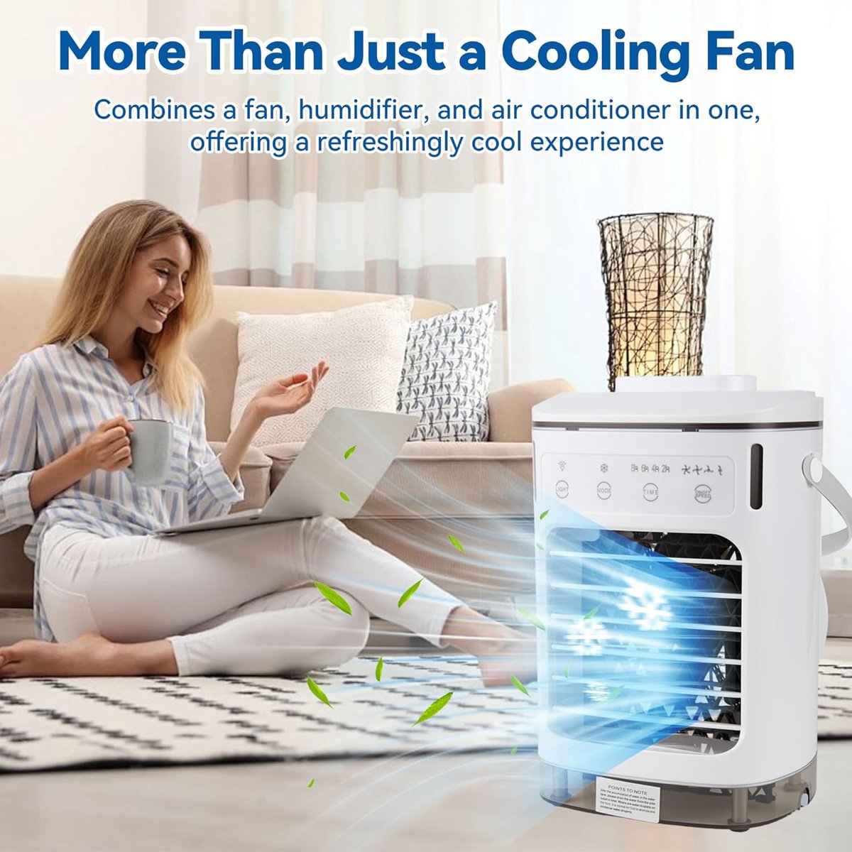 Airco Aircooler 4-in-1 - Draagbare koeling met watervoorraad thumbnail 6
