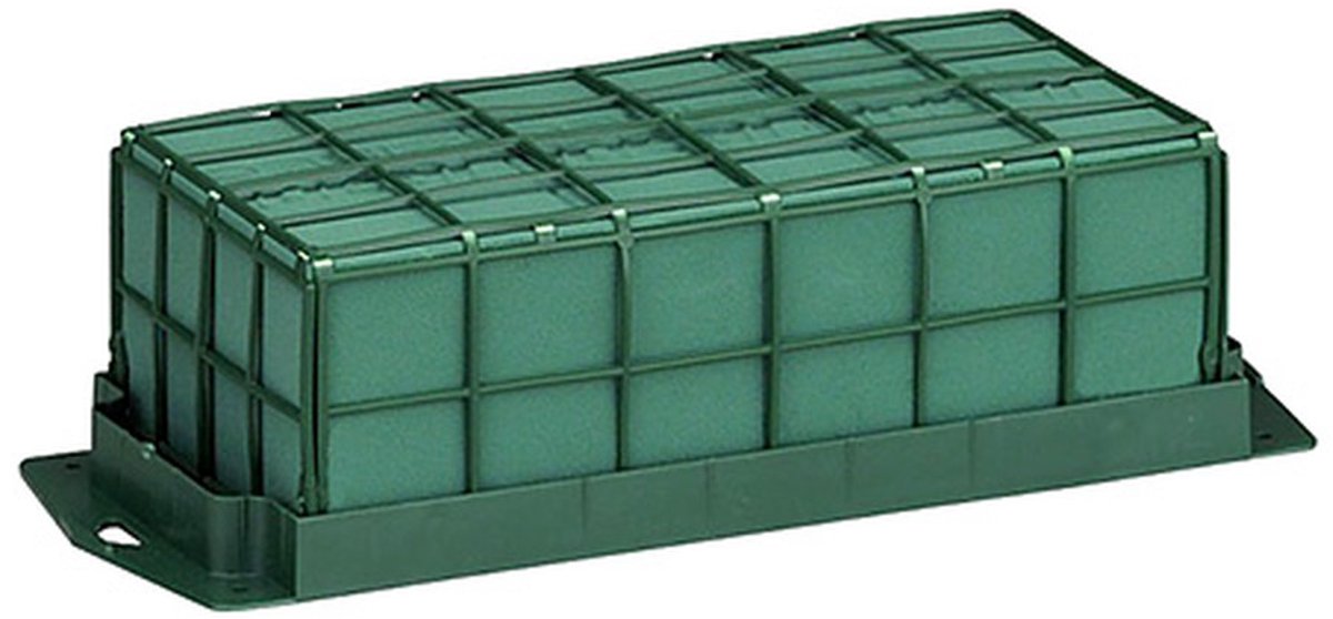 Steekschuim baksteen tafeldecoratie 29 cm x 12 cm x 8,5 cm 4 st