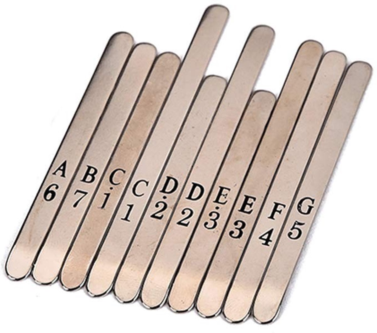 Elzusha - Musical Steel Keys - Vervangtoetsen Kalimba - Duurzaam materiaal - 10-noot Kalimba - Eenvoudig te installeren en leren - Geschikt voor mu...